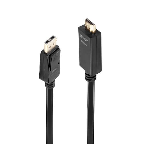 Lindy Cabo DisplayPort para HDMI 4K30 Passivo 2M Black