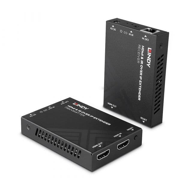 Lindy Extensor HDMI & IR sobre IP 38398 Preto