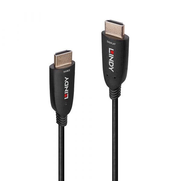 Lindy 38513 Cabo HDMI Fibra Ótica Híbrido 8K60 30m Preto