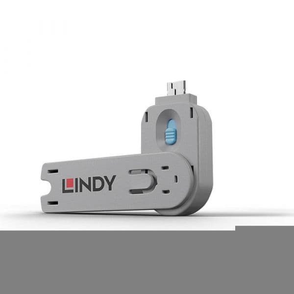 Lindy 40622 Chave Bloqueador de Porta USB Tipo-A Azul