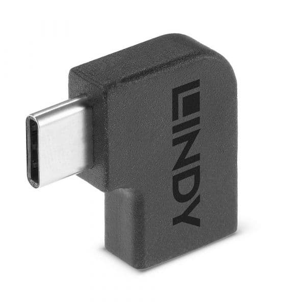 Lindy Adaptador USB 3.2 Tipo C para C 90 Graus Preto