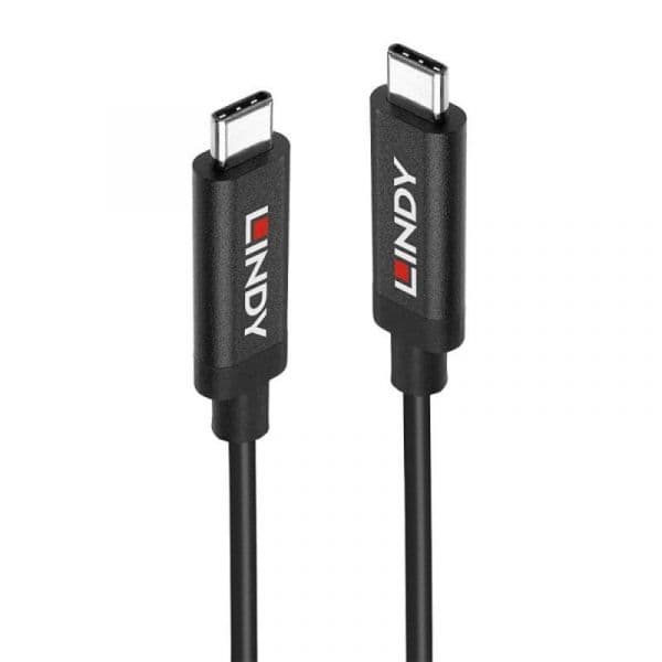 Lindy Cabo USB-C 3m USB 3.2 Gen2 10Gbit/s com Power Delivery 60W Preto