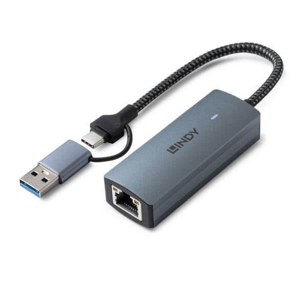 Lindy 43415l Hub USB 3.2 Gen 2 Tipo-C 5000 Mbit/s Cinzento