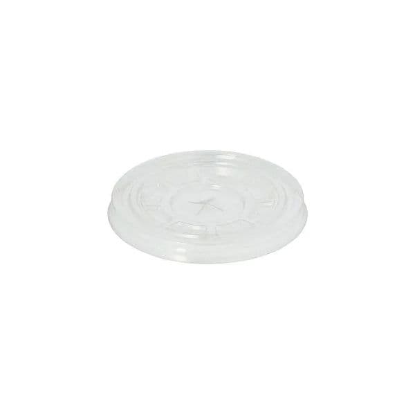 Paper Tampa PET Redonda Rasa C/Orifício 9,5cm Transparente 50un