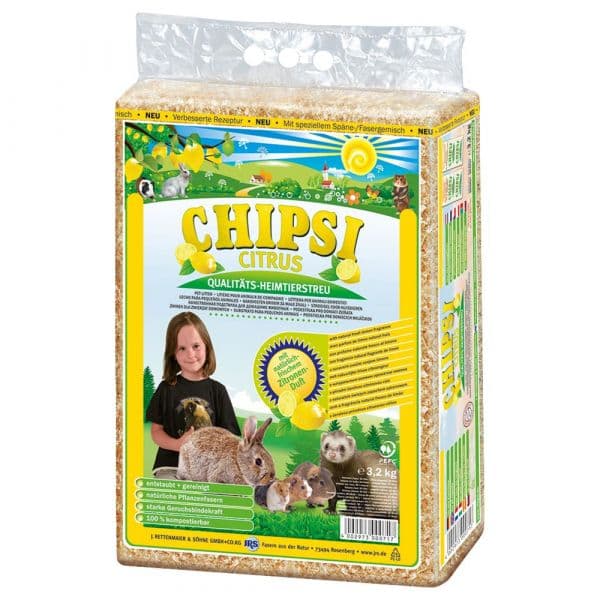 Chipsi Citrus Cama de Limão Roedores 3,2 kg