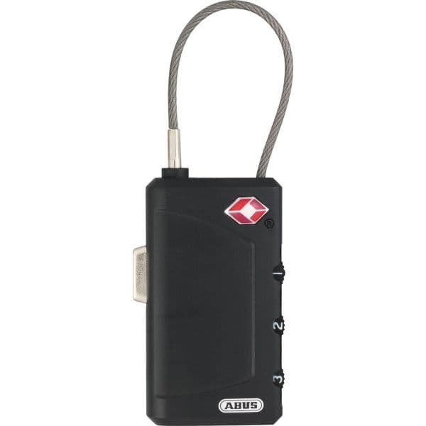 ABUS Cadeado de Combinação 148TSA/30 Retrátil com Cabo Preto 2 mm