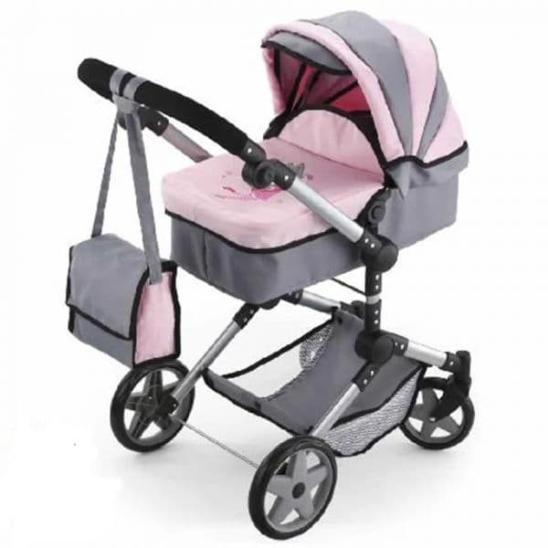 Reig Musicales Carro de Bonecas Combi Neo Pro Cinzento Rosa / Cinzento