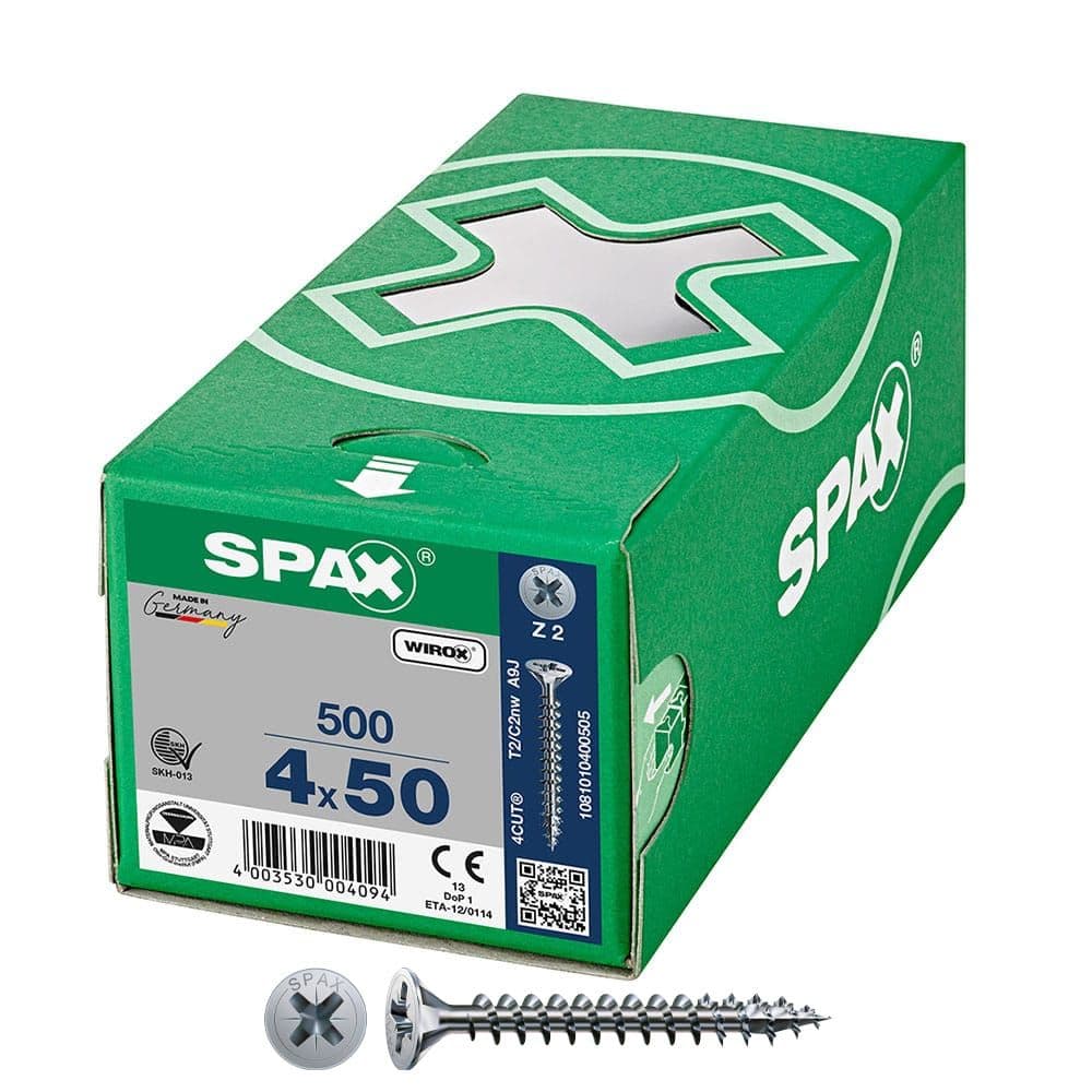 Spax 300 Tirefond Cabeça Plana Torx Wirox 4x60
