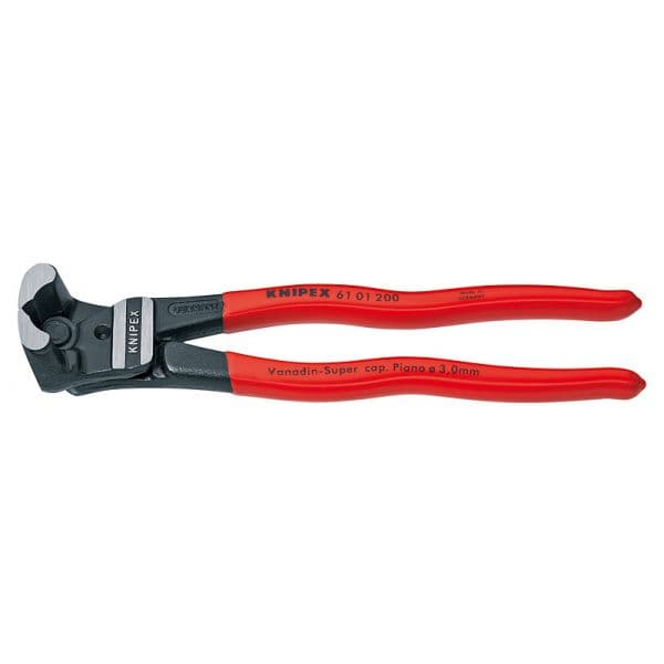 Knipex Alicate de Corte Frontal de 200mm com Alta Transmissão