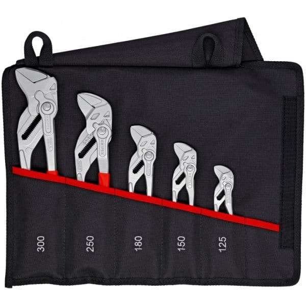 Knipex Jogo de Alicates-Chave 00 19 55 S4 com 5 Peças em Bolsa Kult
