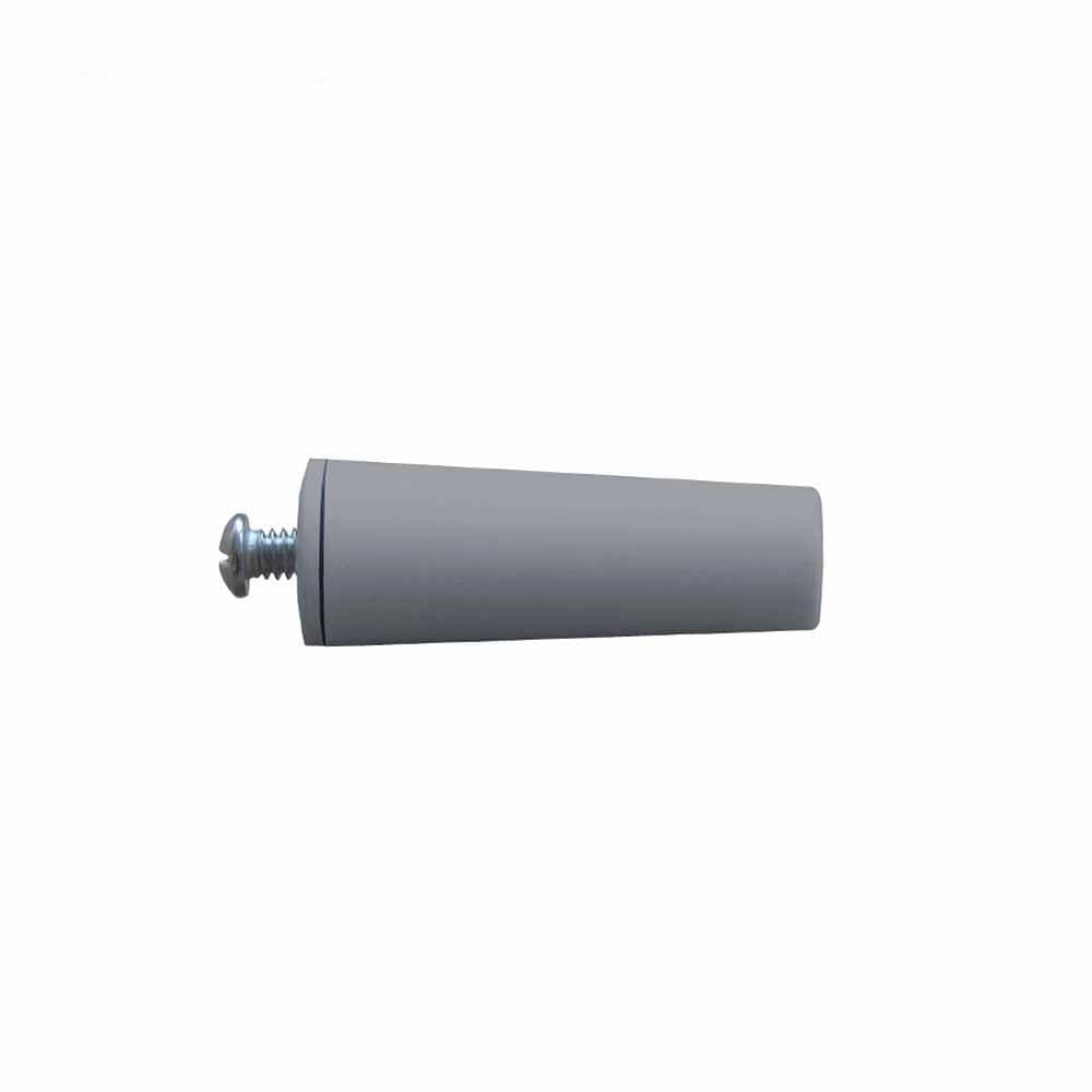 Batente conico para persiana cinza 60mm