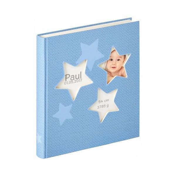 Walther Estrella Blue 28x30,5 50 Branco Pages Babyalbum - UK-133-L
