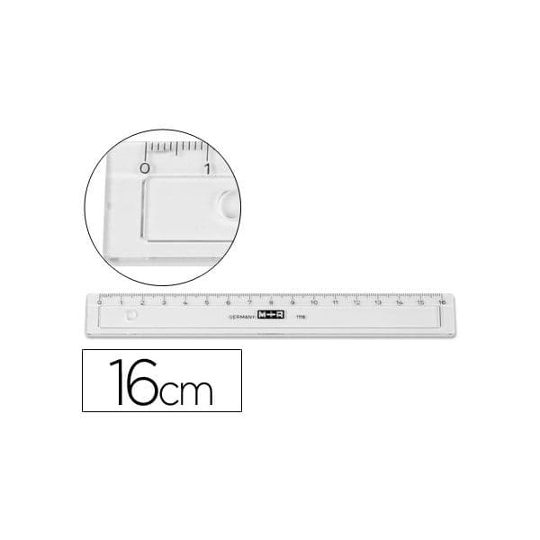 M+R Réguas Plástico 16cm Cinza 23x175x45 mm 20 Unidades