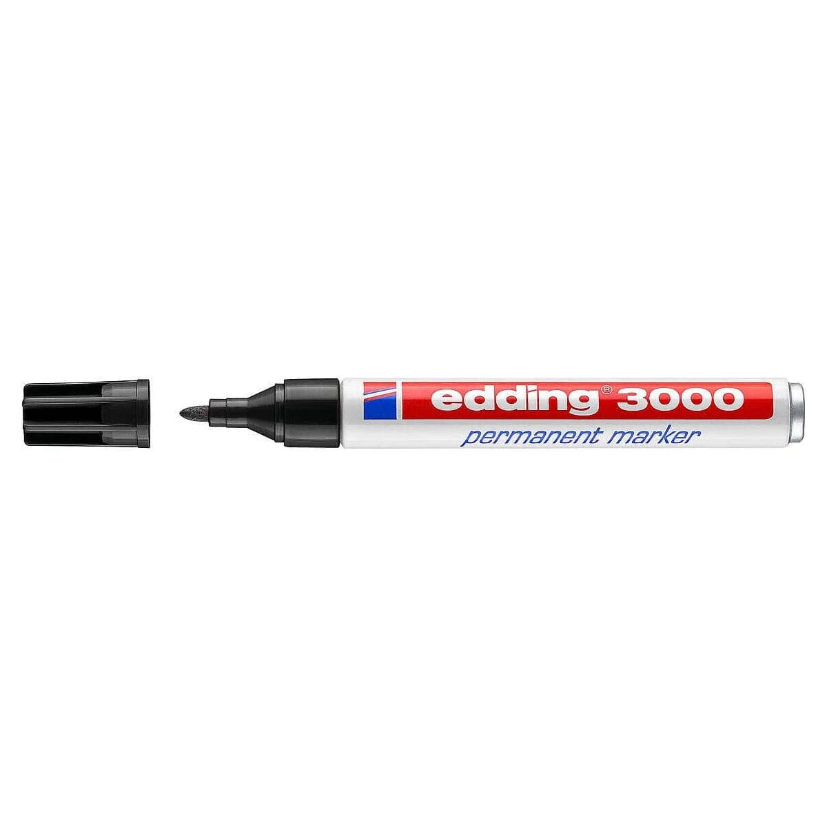 Marcador Permanente EDDING 3000 Aluminio Preto