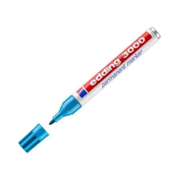 Edding Marcador Permanente 3000 Azul Claro 1 Un.