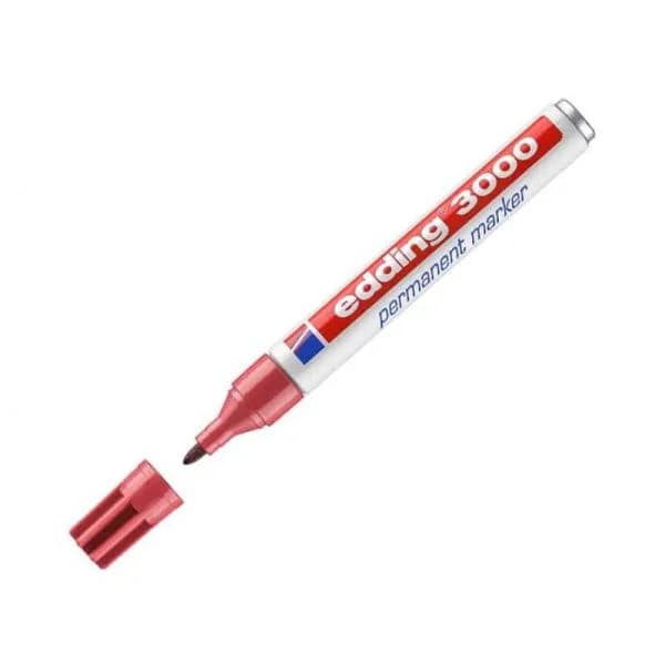 Edding Marcador Permanente 3000 Carmim 1 Un.