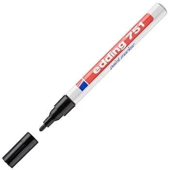 Edding Marcador Permanente 1-2mm Preto - 751-001