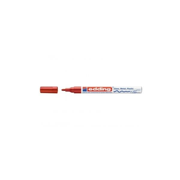 Edding 10 un. Marcadores Permanentes 1-2mm Vermelho - 751-002
