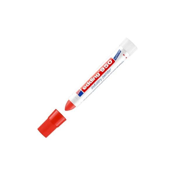 Marcador Permanente Grosso Vermelho 10mm Edding 950 1un 1301267