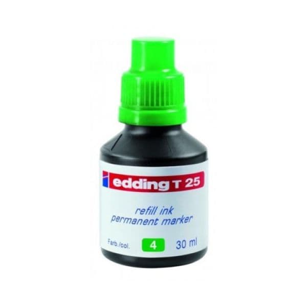 Edding Tinta p/ Recarga Marcadores Permanentes T25 Verde 30ml