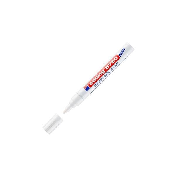 Marcador Permanente Grosso Branco 2-4mm Edding 8750 1un 1301292 - 1301292