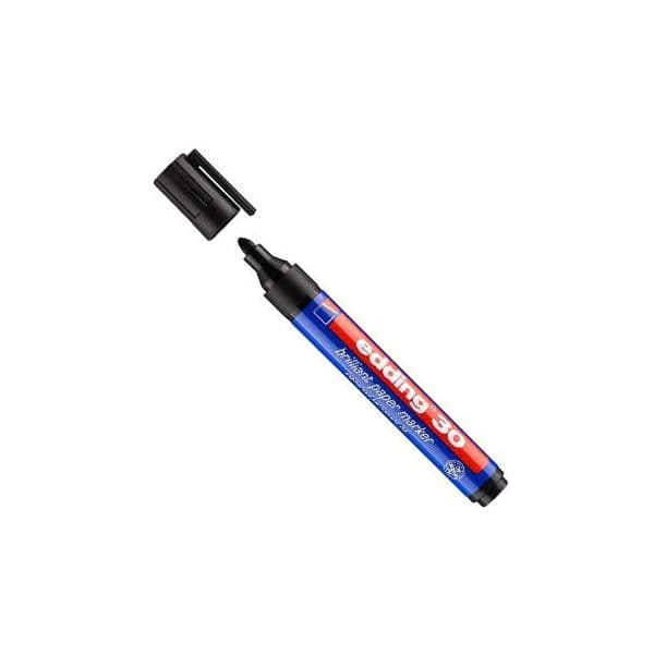 Edding Marcador Profissional Fino 30 para Sacos PVC Preto 1 un.