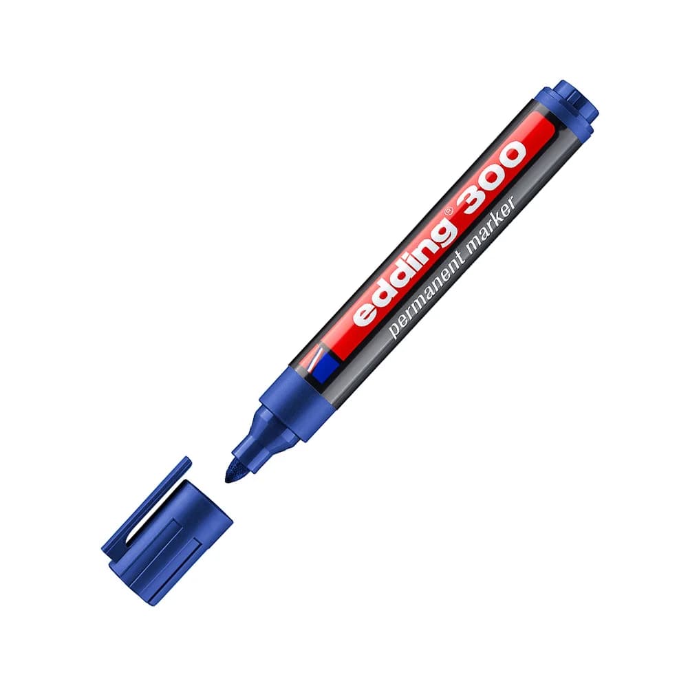 Edding Marcador Permanente 300 Ponta 1.5mm Azul