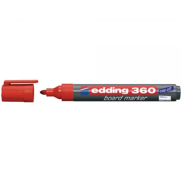 Edding Marcador p/ Quadros 360 1,5-3mm Vermelho 1 Un.