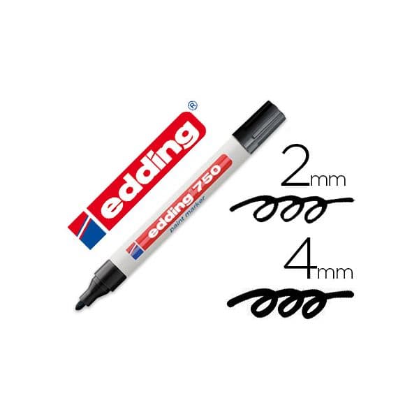 Edding Marcador 750 Preto 1 Un.