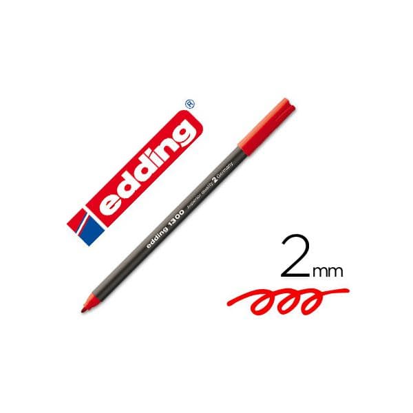 Edding Marcador Ponta de Fibra 1300 Vermelho - L7318