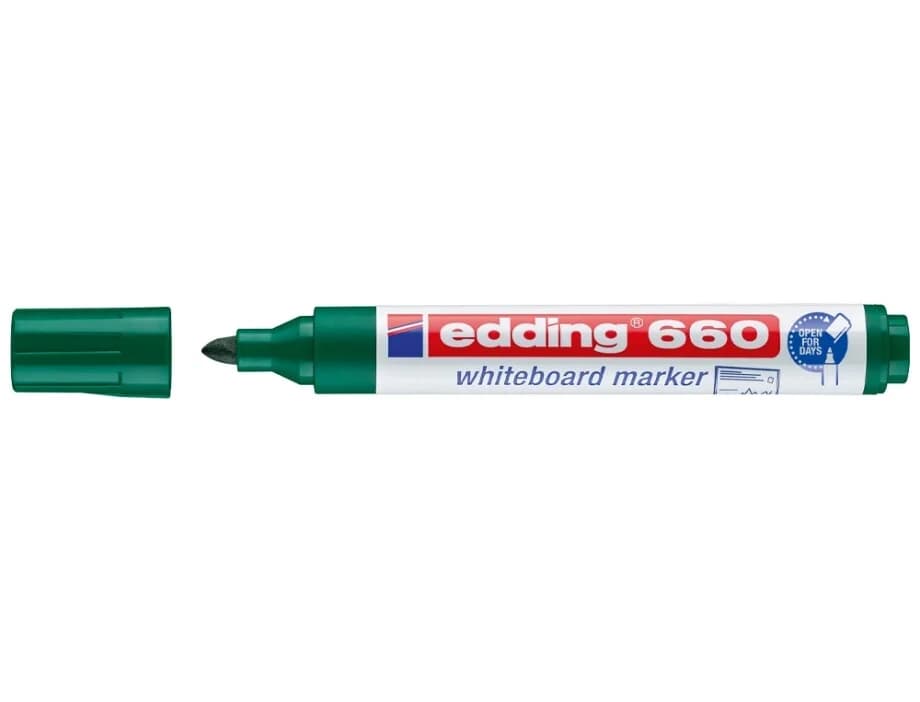 Edding Marcador Quadro Branco 660 Verde 1 Un.