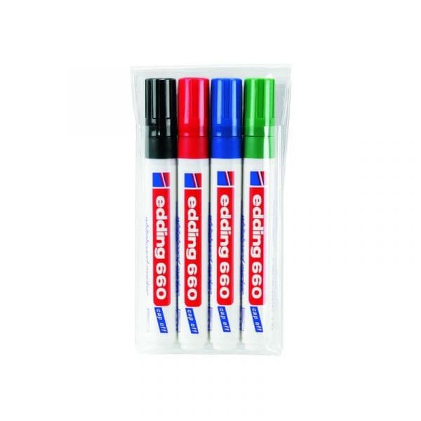Edding Marcador Quadro Branco 660 Sortido Pack 4 Un.