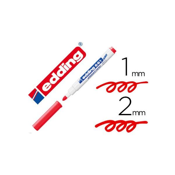 Edding Marcador 661 1-2 mm Recarregável Vermelho 1 un.