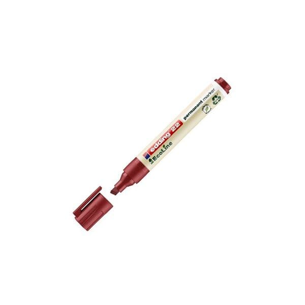 Pack 2 Marcador Permanente Grosso Vermelho 1 5mm Edding e 22 1308024