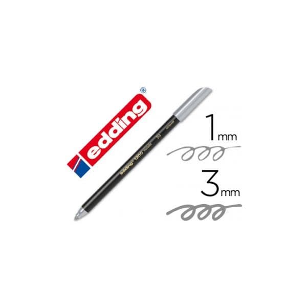Edding Marcador 1200 Prata 1 Un.