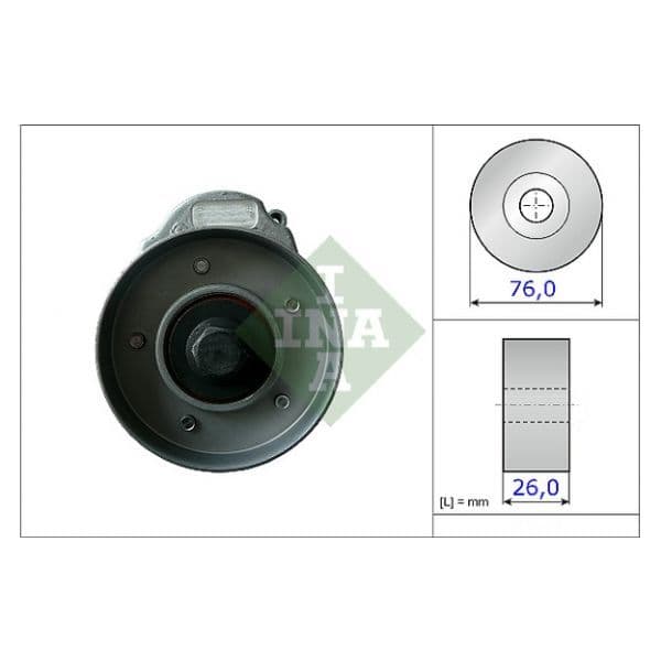 INA - 534 0135 30 - Rolo tensor, correia trapezoidal estriada - 4005108351579