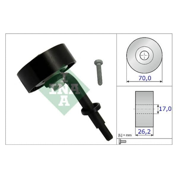 INA - 531 0783 10 - Rolo tensor, correia trapezoidal estriada - 4005108490599