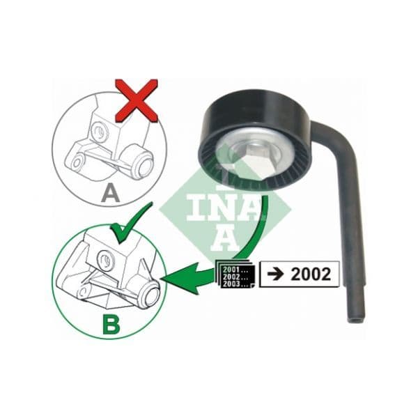 INA - 531 0790 10 - Rolo tensor, correia trapezoidal estriada - 4005108540942
