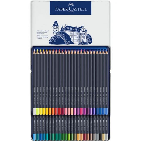 Faber-Castell Lápis Permanentes Goldfaber Caixa Metal Multicolor 48 un.