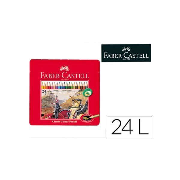 Faber-Castell Lápis de Cor Caixa Metálica 24 un. - 11 58 45