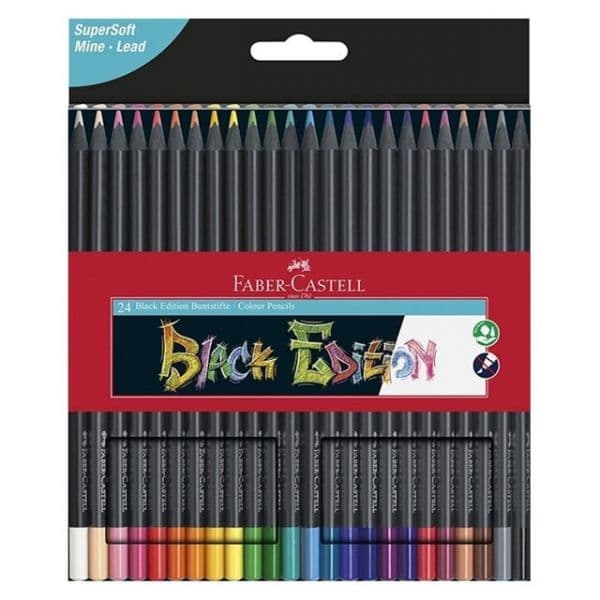 Faber-Castell Lápis de Preto Edition 24 Cores - FAB116424