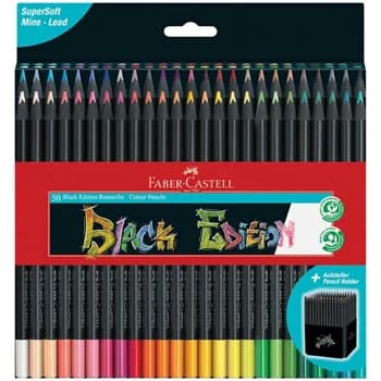Faber-Castell Black Edition: Lápis de Cor de 50 Unidades