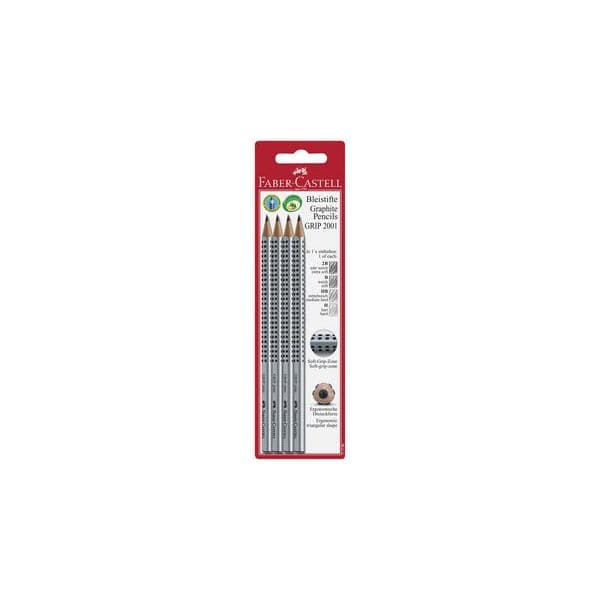 Faber-Castell 4 un. Lápis Grip 2001 H/HB/B/2B - 117198