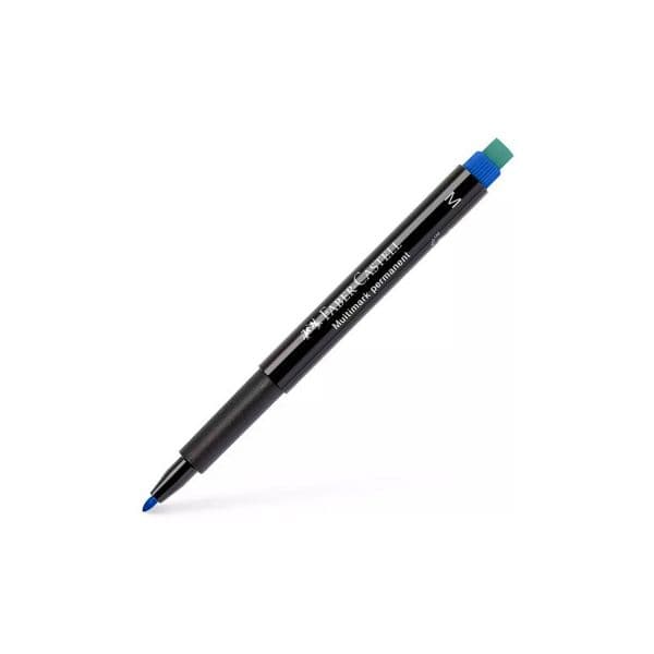 Pack 2 Marcador Permanente Médio Azul 0,9mm Faber Castell 1311094 - 1311094