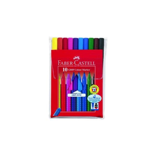 Faber-Castell 10 Un. Marcadores Grip - 155310