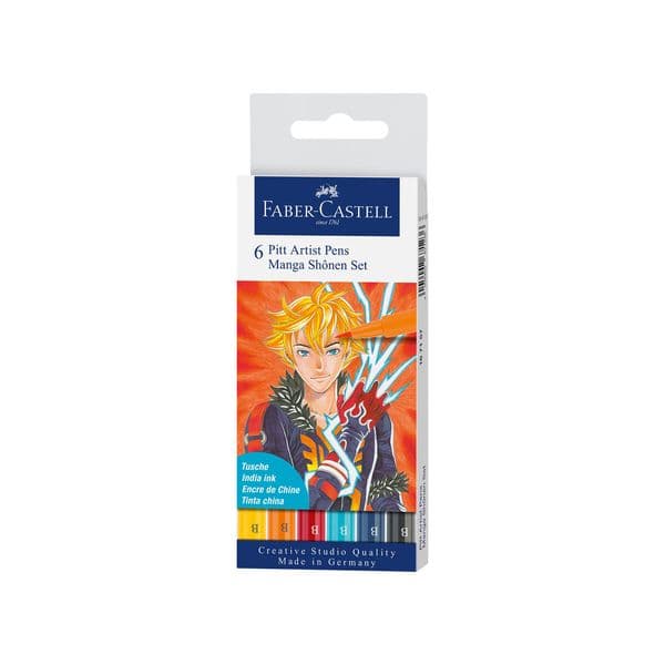 Faber-Castell Caixa Marcadores Pitt Artist Pen Manga 6 Unidades