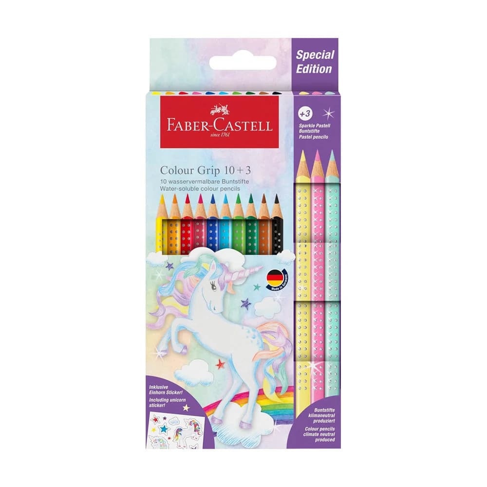 Faber-Castell Lápis Cor 18cm Grip Special Edition 10+3un