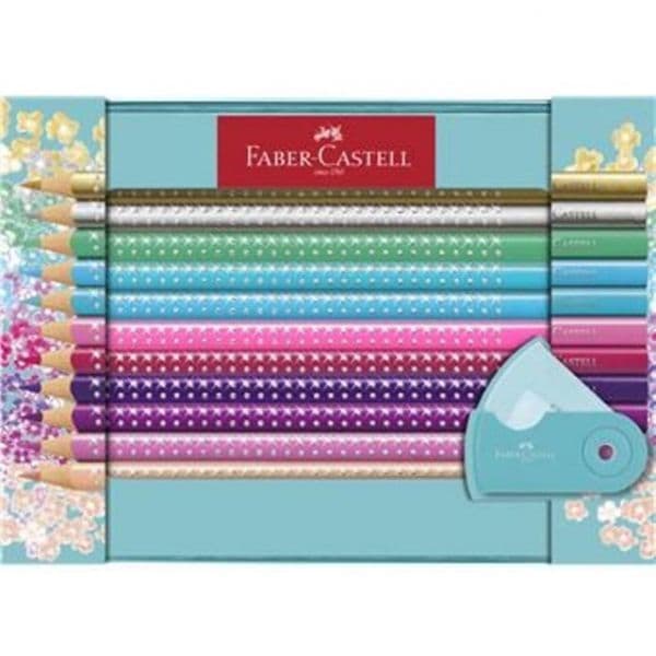 Faber-Castell Caixa 20 Lápis de Cor Longos Sparkle (201641) - 096050201641