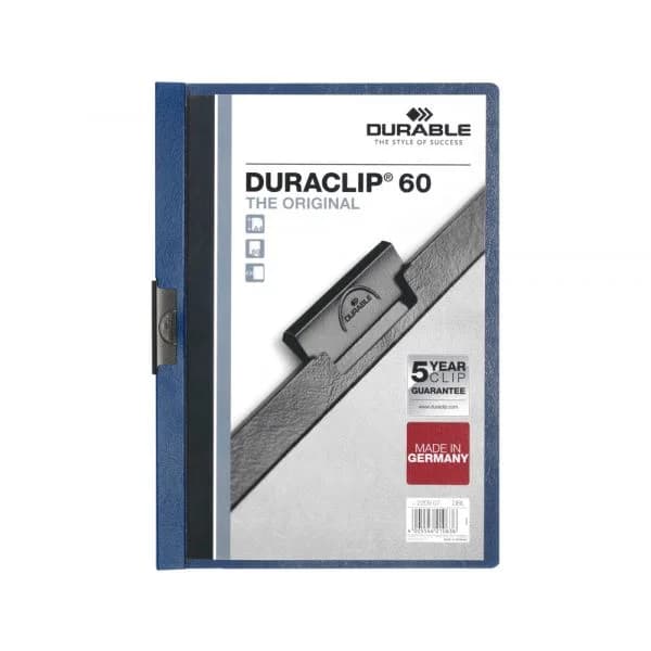 Durable Classificador DURACLIP Azul Escuro 60 Folhas
