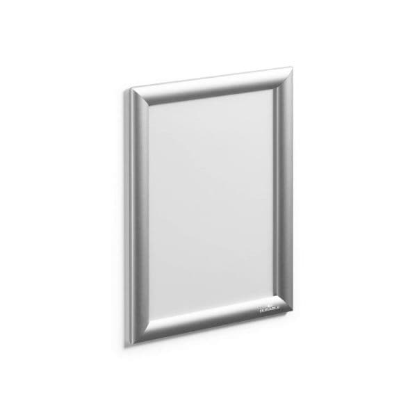 Durable Moldura de Encaixe/Expositor de Parede A4 Alumínio Prata Anodizado